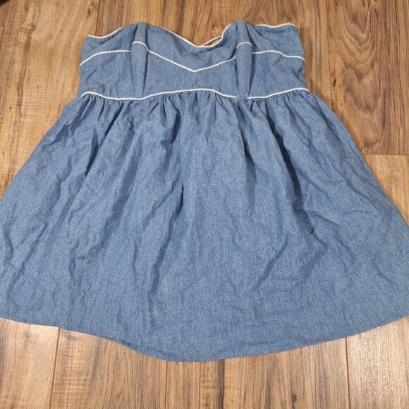 Jean Halter Top boho hippie festival size 8 - Picture 1 of 6